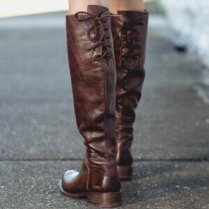 BED STU Manchester Distressed Tall Riding Boots BedStu Size 8.5